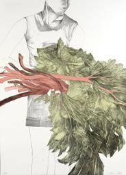 Femme à la rhubarbe | Delattre-Vogt, Mélanie. Artiste