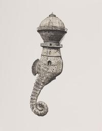 Colosse Hippocampe Dessin de la série « Colosses » / Émilie Losch | Losch, Émilie. Artiste