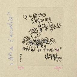 Mlle de l'Escalier / Jacques Villeglé | Villeglé, Jacques. Artiste